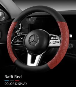 Premium Napa Leather Steering Wheel Cover - 40